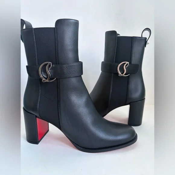 Christian Louboutin Leather 70 Chelsea Booties - Picture 2 of 16